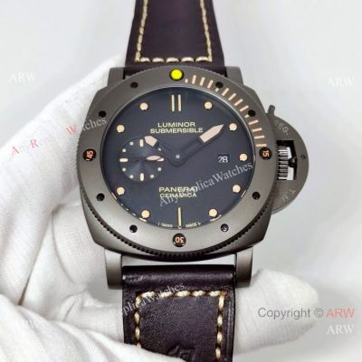 Panerai PAM508 Luminor Submersible Watches 47mm Coffee Brown case-Best Fake Watches from China